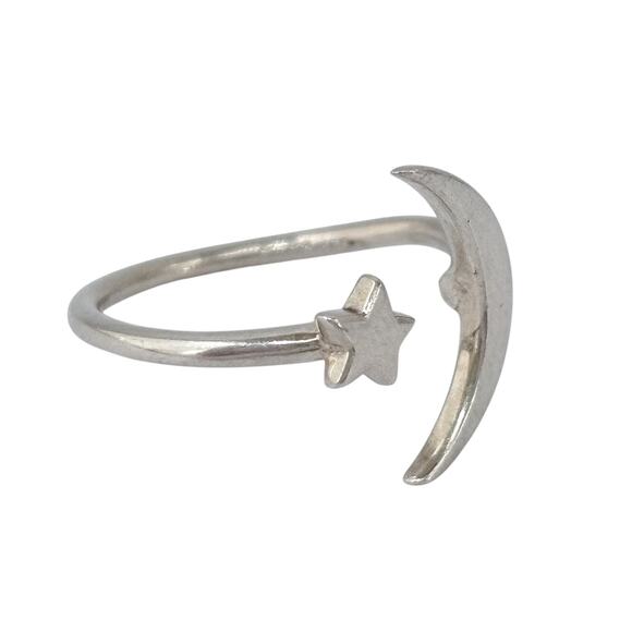 Boma Moon & Star Ring | Vintage Sterling Silver 925 | Celestial | 5 - Picture 3 of 9